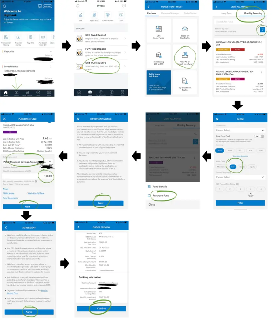 Guide to DBS invest saver