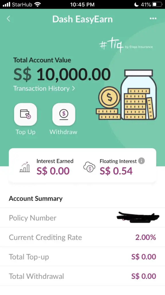 Singtel Dash EasyEarn Review