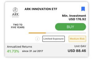 Kristal ARKK min investment