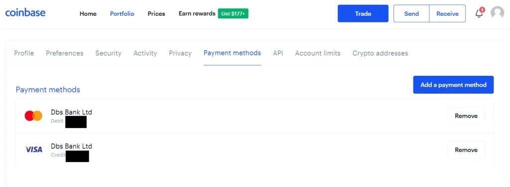 coinbase transaction fees credit card