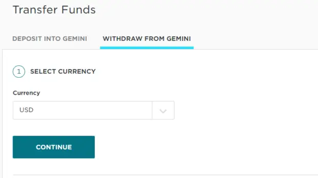 How To Withdraw Money From Gemini To Bank Account