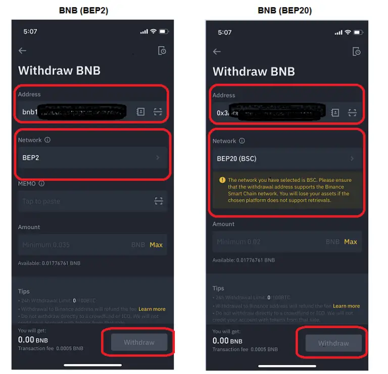 send bnb to trust wallet from crypto com